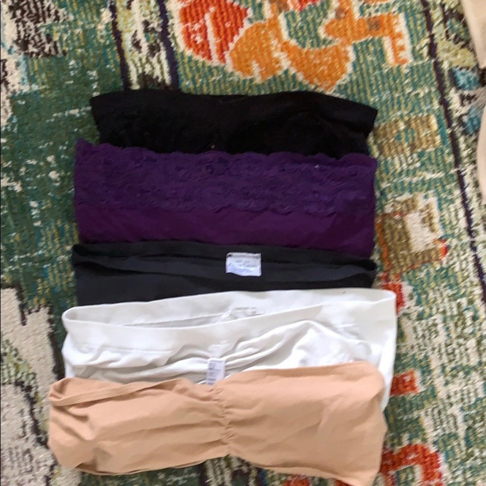 Lot of 4 bandeaus shapewear